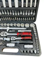 Куфар с инструменти Stahl mayer 108 части + Подарък – USB Фенер - Image 5