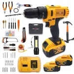 Акумулаторен Винтоверт KRAFT Royal 36V + 111 части / бормашина с инструменти в куфар