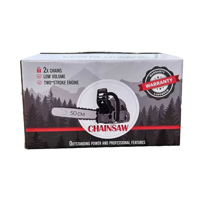 Бензинова резачка за дърва WerkBull 72куб 4,5кс + две вериги и пила за точене - Image 5