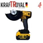 5в1 универсален комплект с 5 приставки, сменяеми глави KRAFTROYAL 36V: водоструйка, винтоверт, гайковерт-импакт, перфоратор и ъглошлайф – акумулаторен инструмент с 2 батерии - Image 7