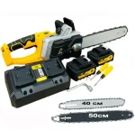 Акумулаторна резачка Vermark Starke 36V 40см и 50см шина и 2 вериги 2 батерий 8Ah