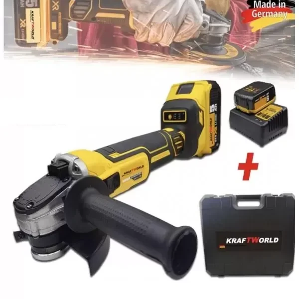 Акумулаторен ъглошлайф Kraft Royal 36V 8,0 Ah + 2 батерии и зарядно