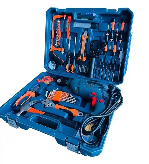 Пробивна бормашина KraftRoyal 1200w. + 111 части Куфар с инструменти - Image 4