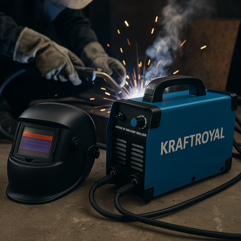 KRAFTROYAL Инверторен електрожен IGBT + автоматична соларна маска | Модел 2024