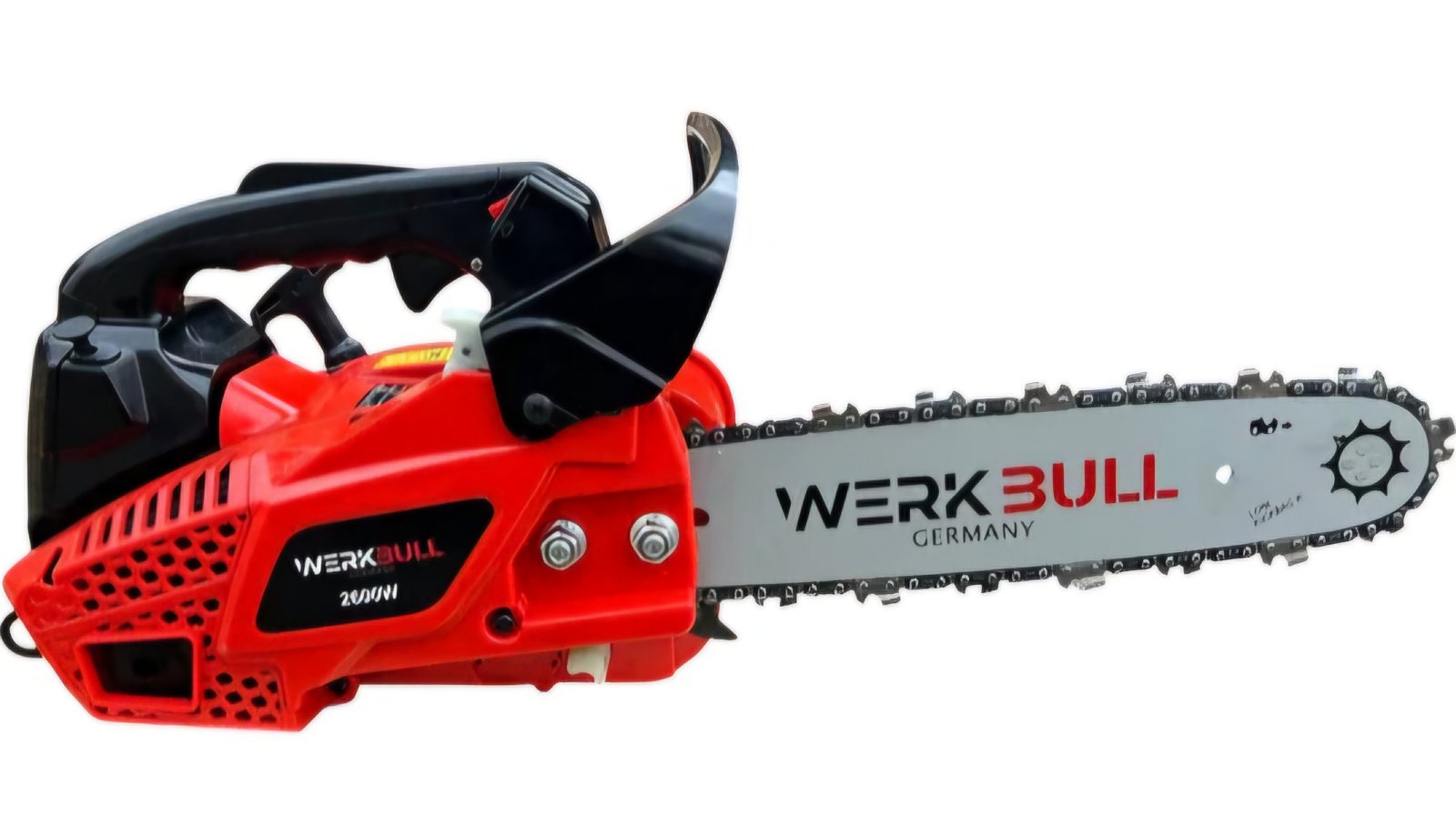 Немска Бензинова Резачка за Дърва WerkBull 45куб. 2.8к.с + две вериги, 30 см шина - Image 3