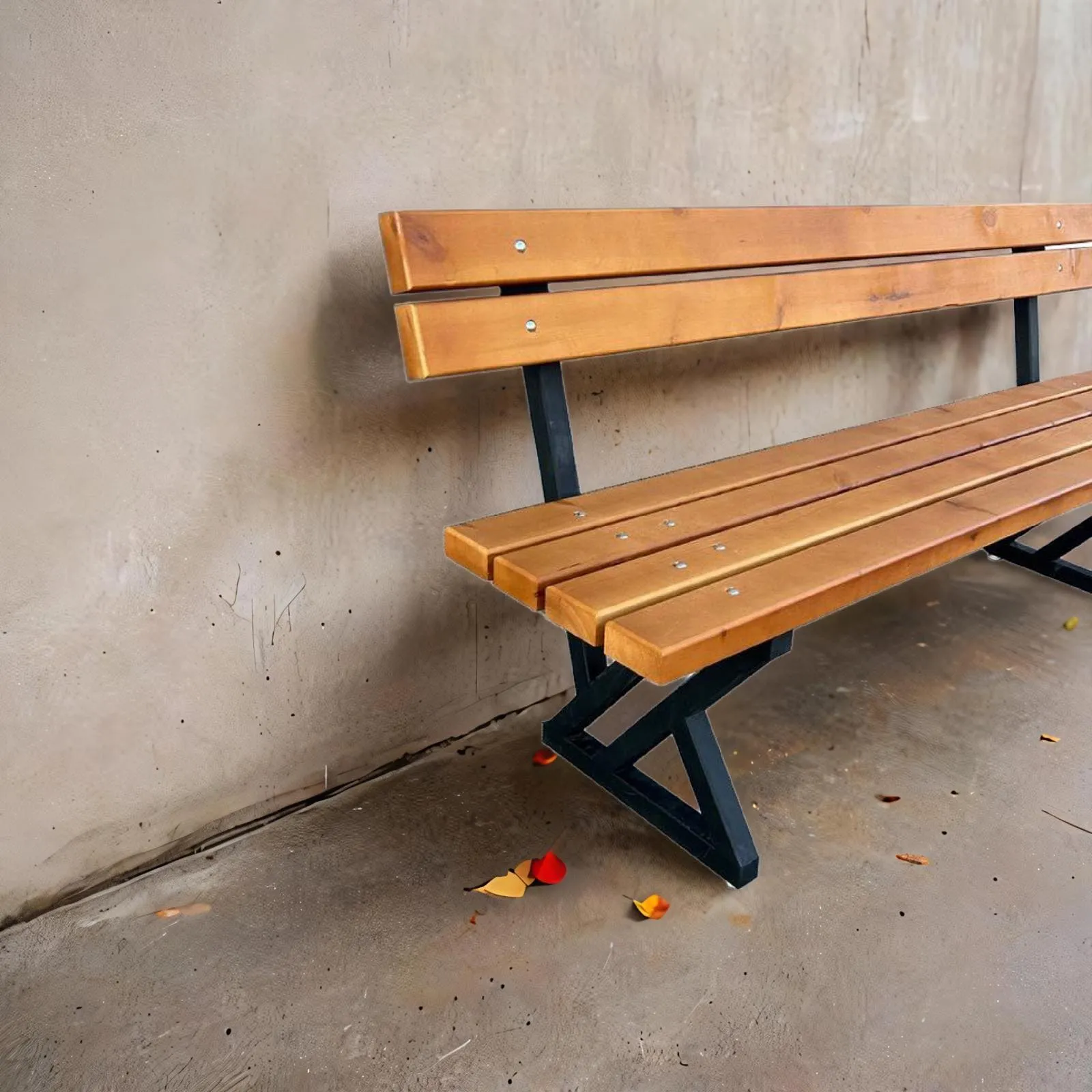 Градинска пейка от масив и метал – Елегантен комфорт за всяко външно пространство 150/180/200см. - Image 2