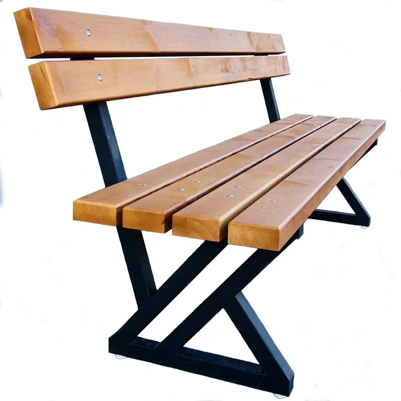 Градинска пейка от масив и метал – Елегантен комфорт за всяко външно пространство 150/180/200см. - Image 4