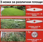 Резачка за клони 15см шина с 2 вериги + Тример за трева – акумулаторни 36V 8,0AH KRAFTROYAL с 4 - Image 4