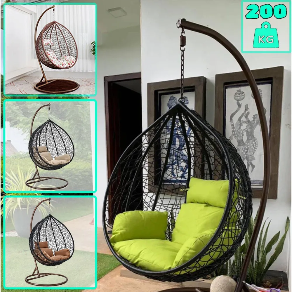 Висящ ратанов стол – Градинска люлка Moris водоустойчива