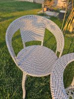 Градински ратанов комплект – 2 стола с маса и поставка - Image 9
