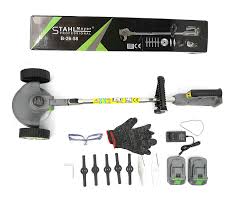 Акумулаторен тример STAHLMAYER 36V 8Ah с колелца и 2 батерии