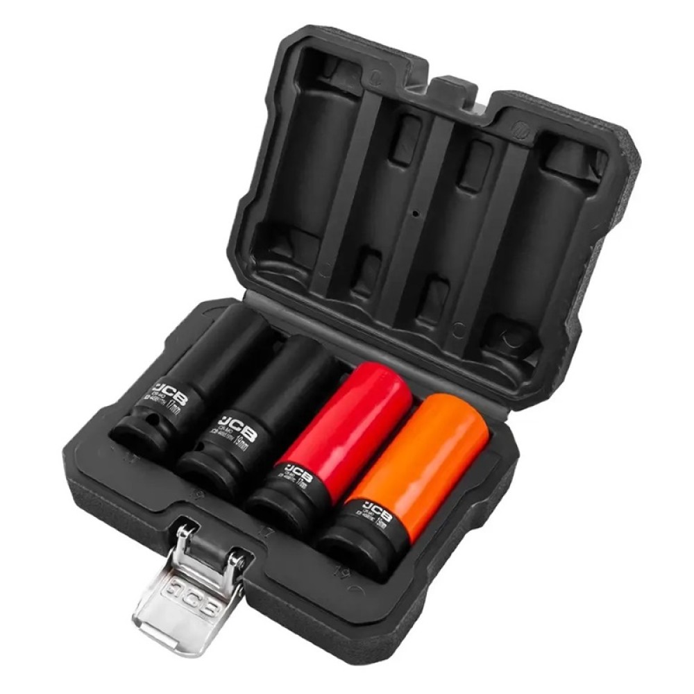 Комплект тънкостенни ударни вложки JCB 1/2" – 4 части - Image 4