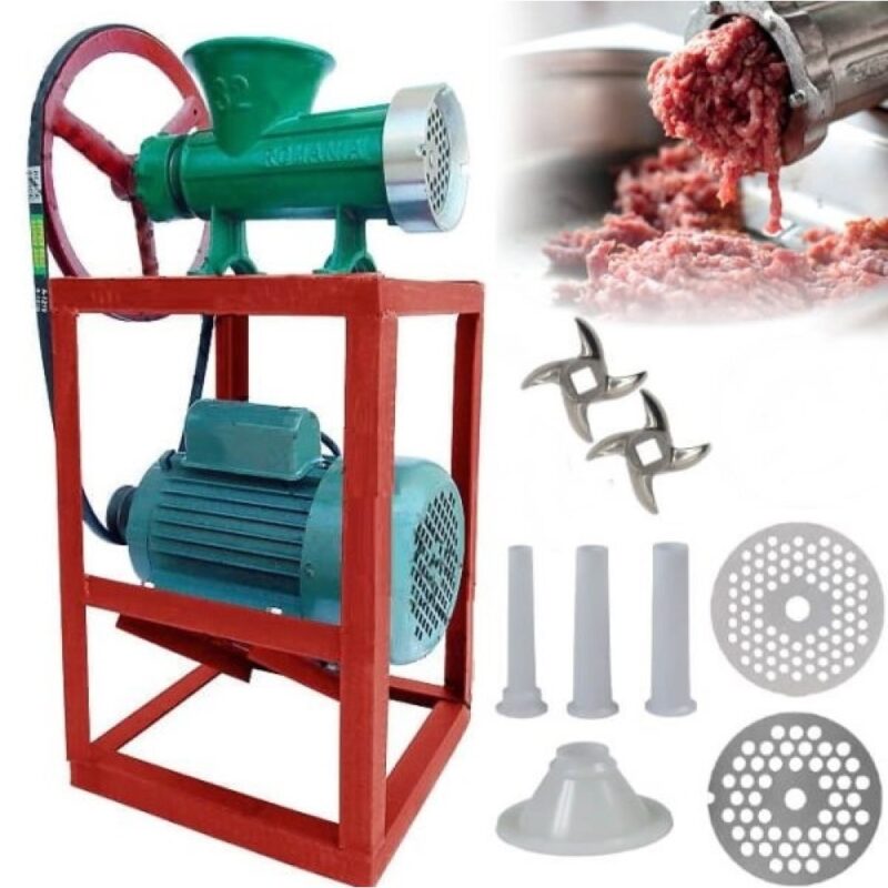 Месомелачка №32 с електромотор 2.2kW и метална фуния – Румънска