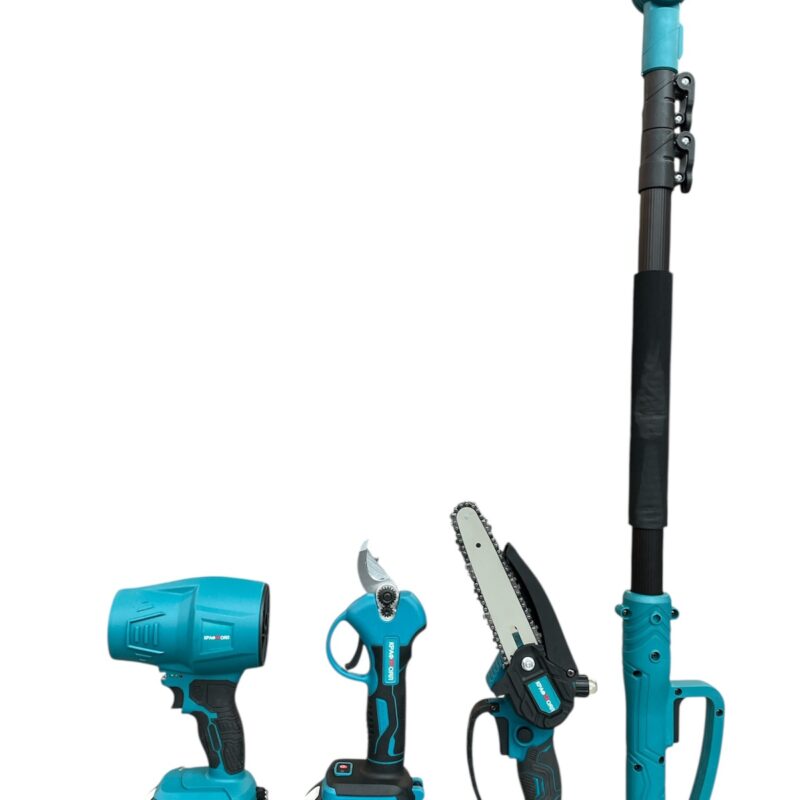 К-т 4в1: духалка, ножица, резачка 15 см, телескопичен прът