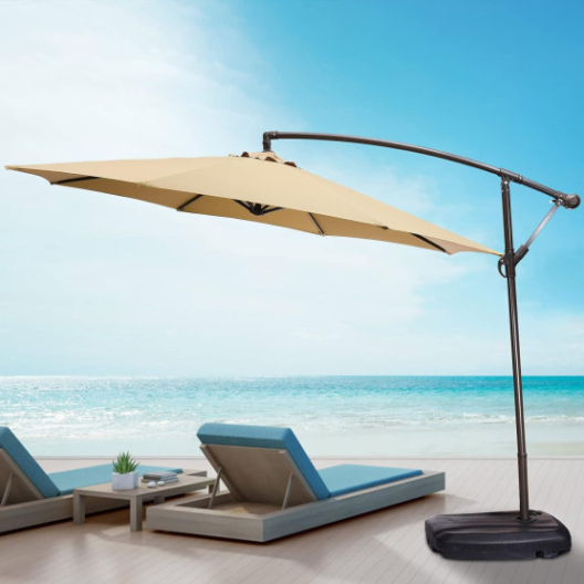 Градински Висящ Чадър 3м – UV Защита 80, Метална Конструкция - Image 2