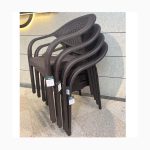 Градински комплект Bamboo Pro – Маса 90×150 см + 6 стола с двоен преден крак - Image 15