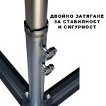 Двоен градински чадър 450x265 см – MAXIMO със стойка - Image 6